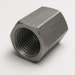 Гайка соединительная хромированная Ст3 М24 мм DIN 6334 в наличии в Томске