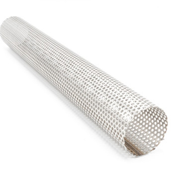 Труба перфорированная нержавеющая 25х1,5 мм шаг 115 AISI 201 в наличии в Томске