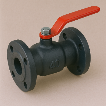 Чугунный кран шаровой проходной фланцевый ДУ 32 РУ 16 ГОСТ 9702-87 в наличии в Томске